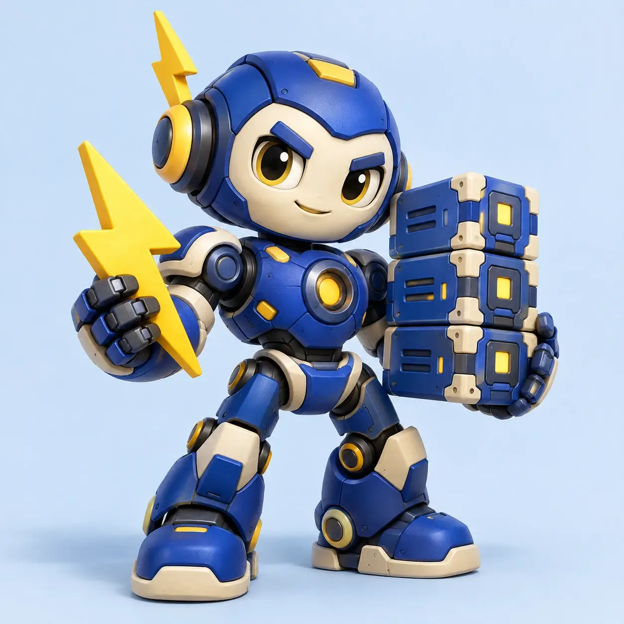 AI character showing the personality of Bolt