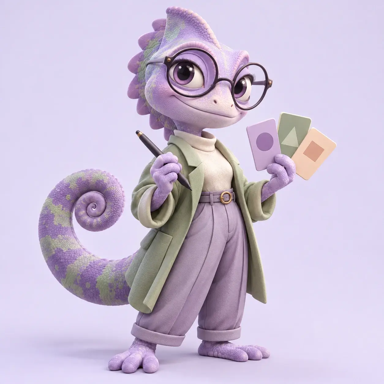AI character showing the personality of Iris